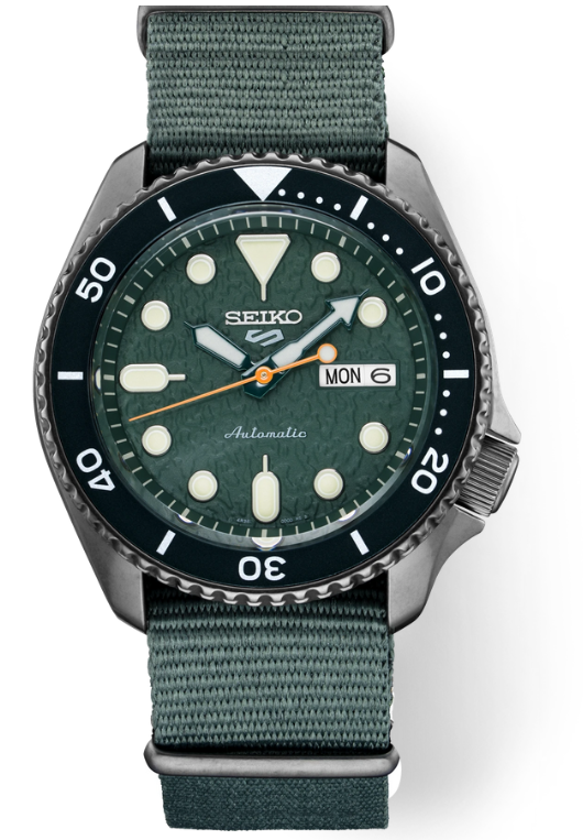 Seiko 5 Sports Men's Watch Green 42.5mm Stainless Steel- (SRPD77)